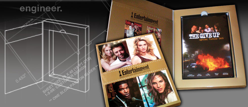 A box designed with images of celebrities